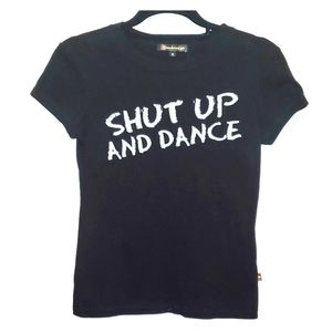 Vintage Graphic Tee - "Shut Up and Dance" logo
